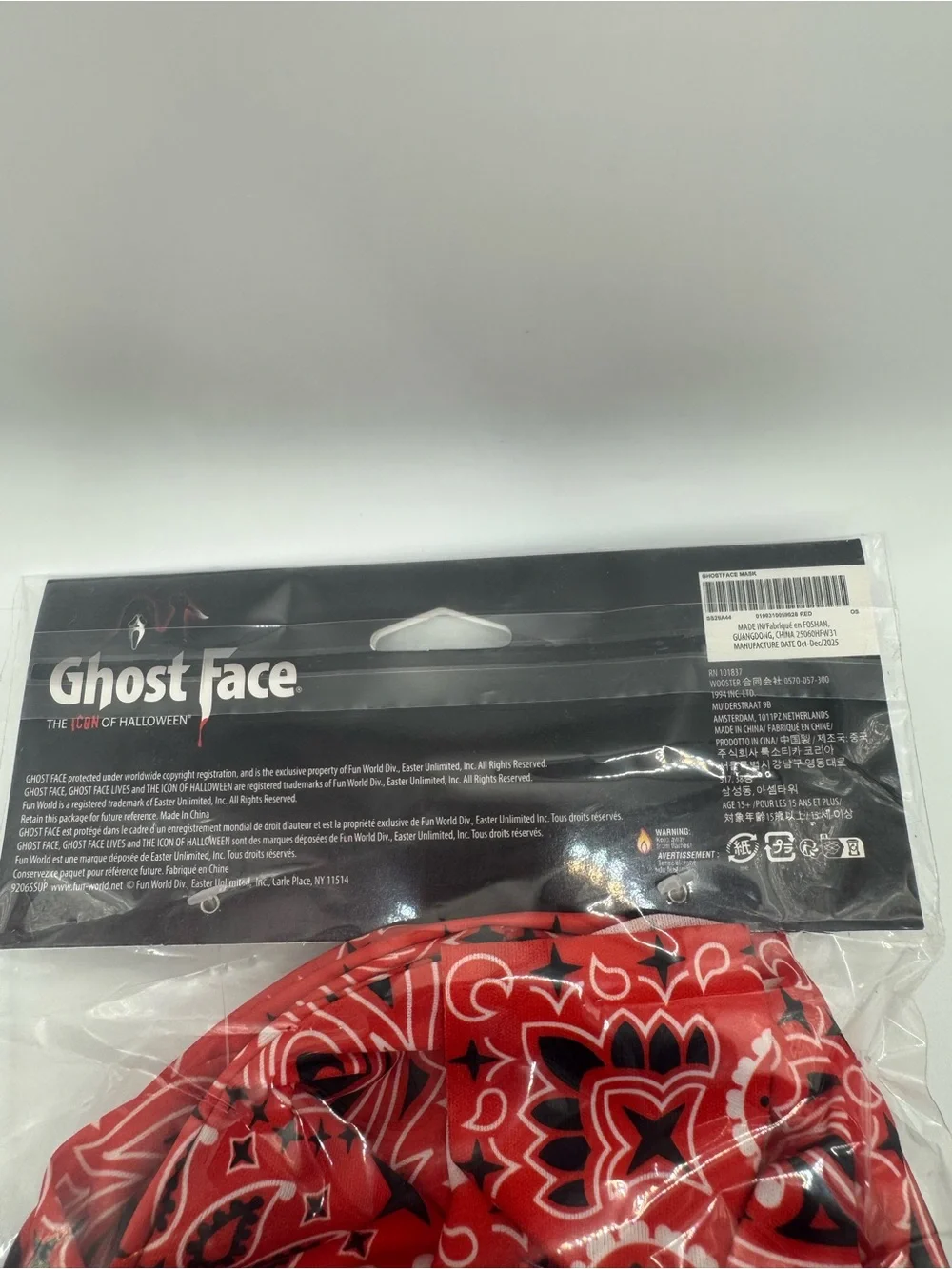 Supreme X Ghost Face mask